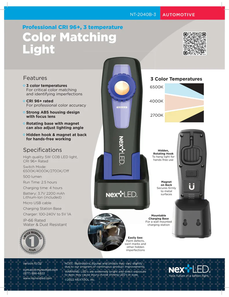 NextLED Professional Color Matching Inspection Light - Image 4